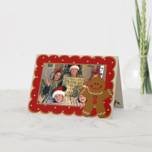 Gingerbröd - julfotokort helgkort