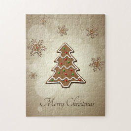 Gingerbröd Julgran Pussel