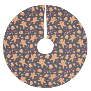 Gingerbröd Julgransmatta Borstad Polyester