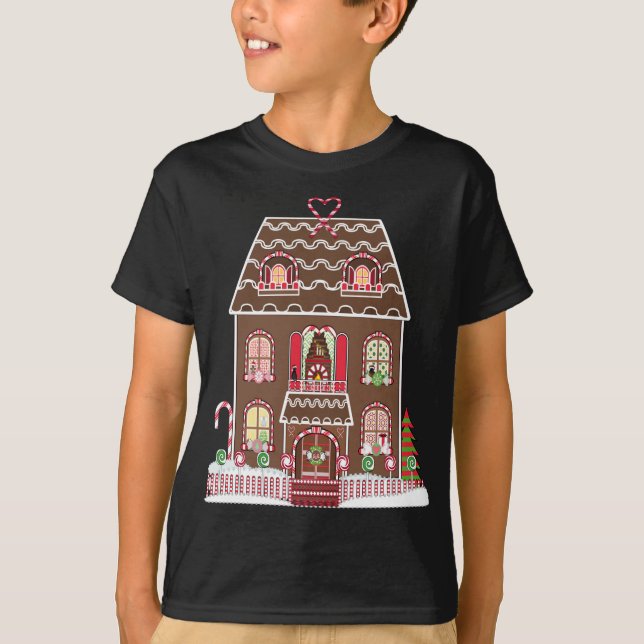 Gingerbröd - julhus t shirt (Framsida)