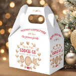 Gingerbröd - julkakor Exchange Red Namn Presentaskar<br><div class="desc">Cute Gingertea-favoritlådan för utbyte av julkakor i rött. Anpassa texten enkelt. - Kate Eden Art.</div>