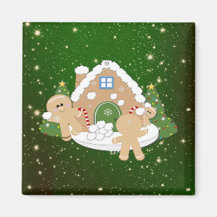 Gingerbröd - julkakor magnet