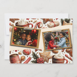 Gingerbröd - julklapp - dekorerat platta Helgdag Julkort