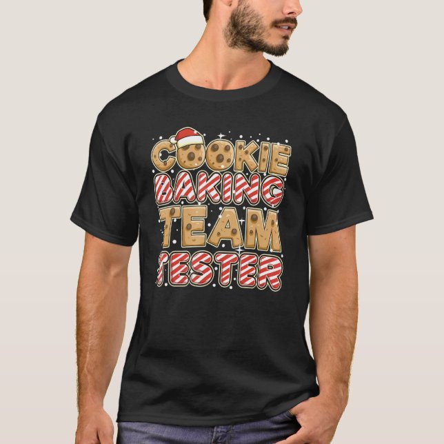 Gingerbröd Julkookie Baking Helgdag Costum T Shirt (Framsida)