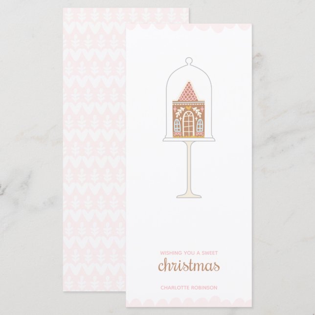 Gingerbröd - julkort (Fram/baksida)