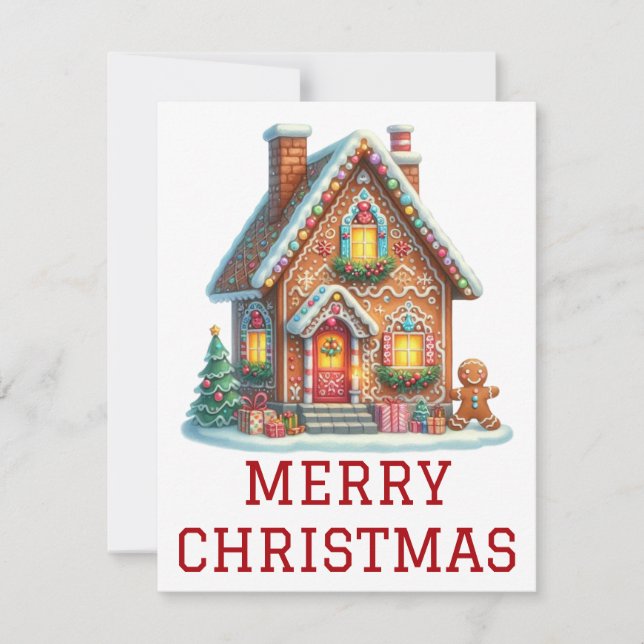 Gingerbröd - julkort (Framsida)
