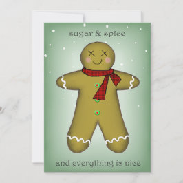 Gingerbröd Julkort