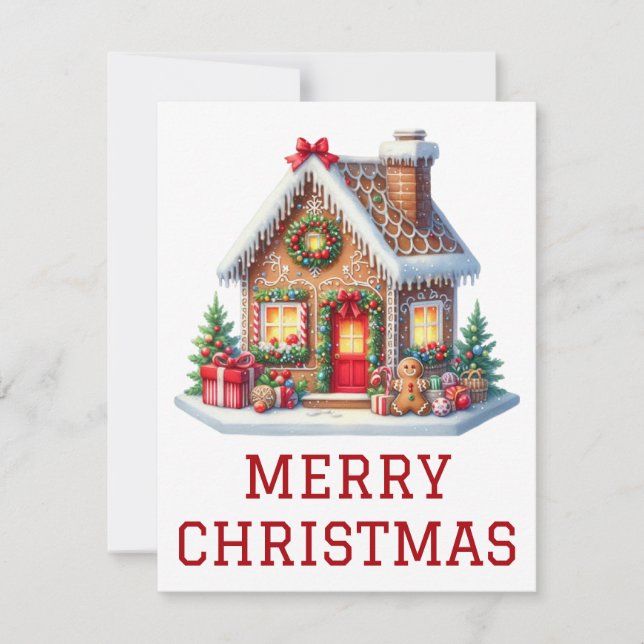 Gingerbröd - julkort (Framsida)