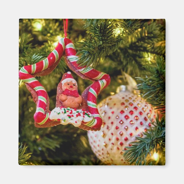 Gingerbröd Julprydnad Magnet (Framsidan)