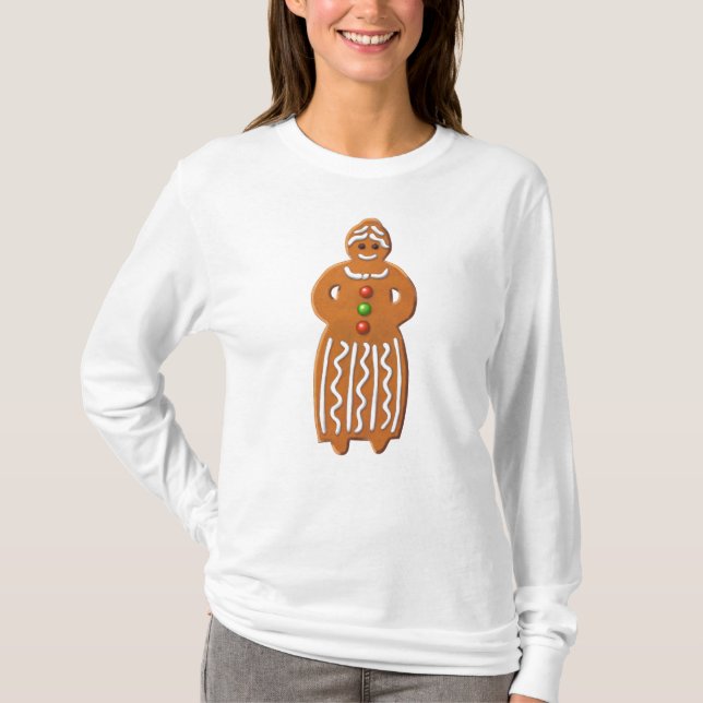 Gingerbröd, kaka t shirt (Framsida)