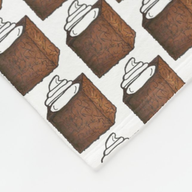 Gingerbröd Kake Slice Julbaking Helgdag Fleecefilt (Hörn)