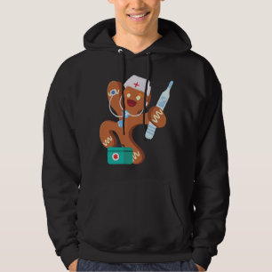 Gingerbröd Kakor för sjuksköterskor vid jul Hoodie