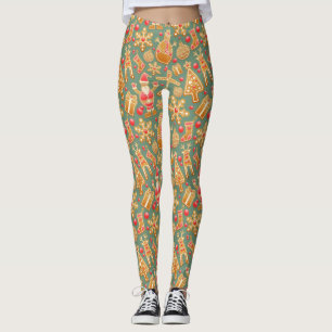 Gingerbröd/kakor/jul Leggings