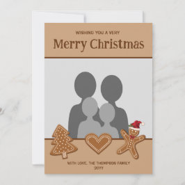 Gingerbröd - kakor med eget foto julkort