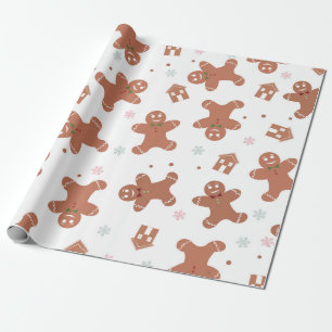 Gingerbröd-kakor mönster presentpapper