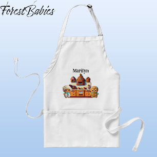 Gingerbröd Kitchen Boy & Girl Cookie Graphic Förkläde