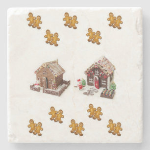 Gingerbröd Marble Stone Underlägg jul