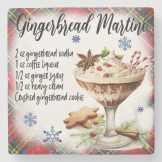 Gingerbröd Martini Recipe Marble Underlägg