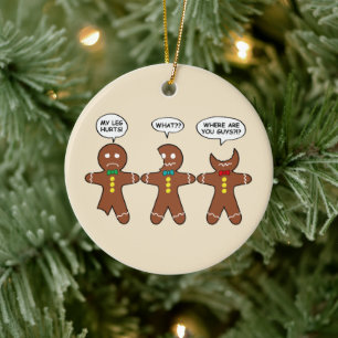 Gingerbröd Min bläckfisk Ontr Humor Julgransprydnad Keramik