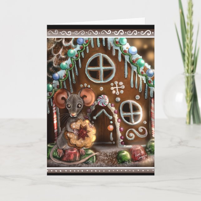 Gingerbröd Mor jul Kort (Framsida)
