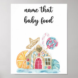 Gingerbröd - namn som baby mat poster