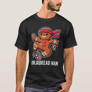 Gingerbröd Ninjabread Man Funny Cute Groovy Chris T Shirt