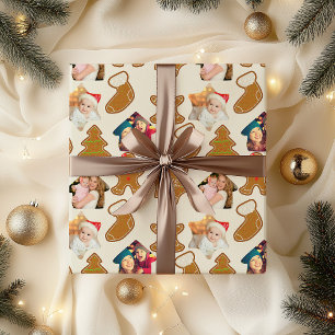 Gingerbröd och fotojul presentpapper