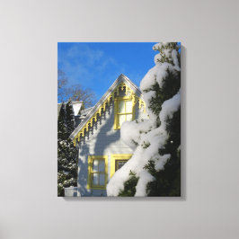 Gingerbröd och Winter Snö - Martha's Vineyard Canvastryck