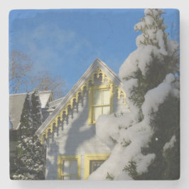 Gingerbröd och Winter Snö - Martha's Vineyard Stenunderlägg