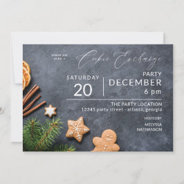 Gingerbröd & Orange Cookie Exchange Party Inbjudningar