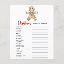 Gingerbröd - Ord-skämtkort