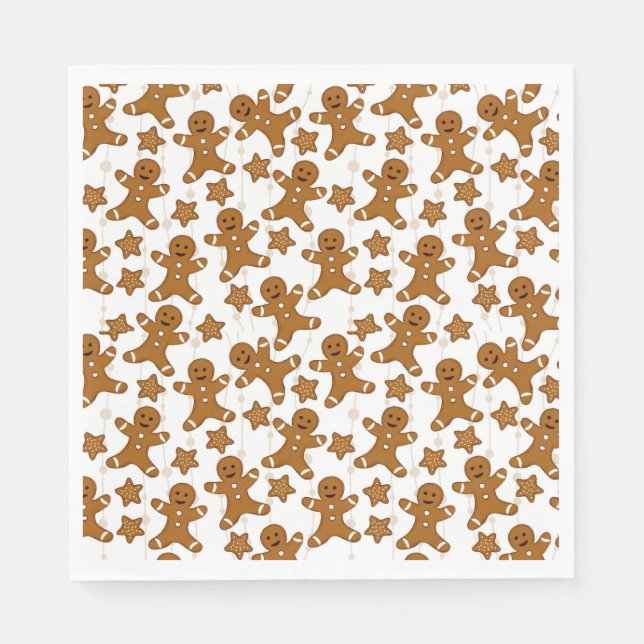 Gingerbröd Pappra Napkins Pappersservett (Framsidan)