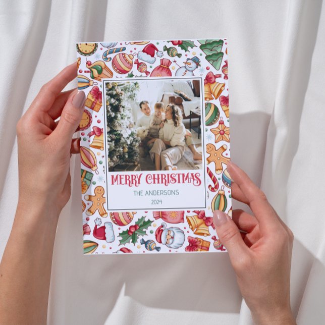 Gingerbröd Personlig God jul Photo Julkort (Skapare uppladdad)