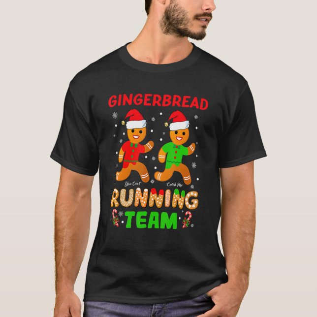 Gingerbröd RunTeam Gingertea Cookie Kristus T Shirt (Framsida)