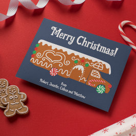 Gingerbröd RV klass C Camper jul Julkort