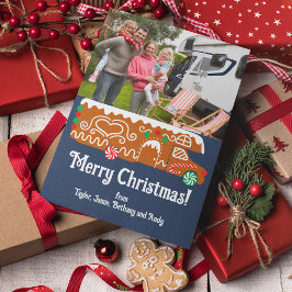 Gingerbröd RV klass C Camper Photo Julkort