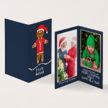 Gingerbröd Santa, Familjefotoporten Julkort Visitkort<br><div class="desc">Gingerbröd Santa,  familjefollkort vid Affärskortet Store. Dessa kort är ett smart och billigare alternativ till dina genomsnittliga julkort eftersom de är mycket mindre och saknar kuvert. Ge dem bara till din familj och dina vänner i julhelgen.</div>