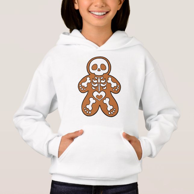 Gingerbröd Skeleton Man T Shirt (Framsida)