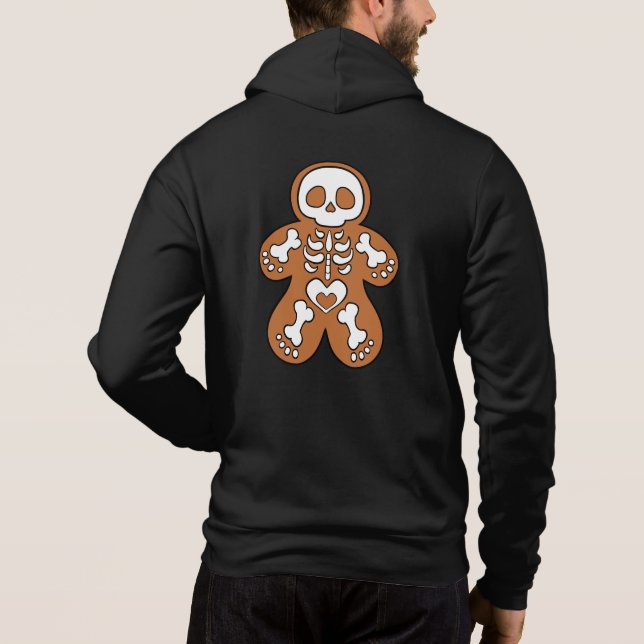 Gingerbröd Skeleton Man T Shirt (Baksida)