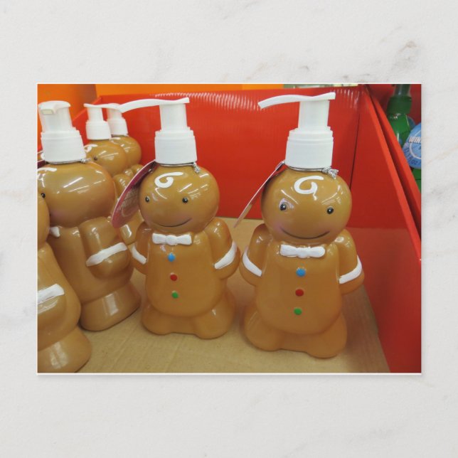 Gingerbröd Soap Disaster Vykort (Framsida)