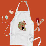 Gingerbröd Söta Treats Apron Förkläde<br><div class="desc">Söta gingerbrödhus,  träd och cuptårta på en köksbricka...  Du kommer att njuta av att donera för de traditionella helgdag- och baksäsongerna i åratal till komen. Det ser bäst ut på vitt. Skapat med teckningar (c) Alice Smith från DigiWeb Studio.</div>