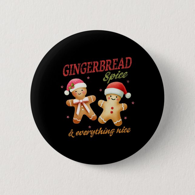 Gingerbröd Spa&amp; Allt vackert jul Knapp (Framsida)