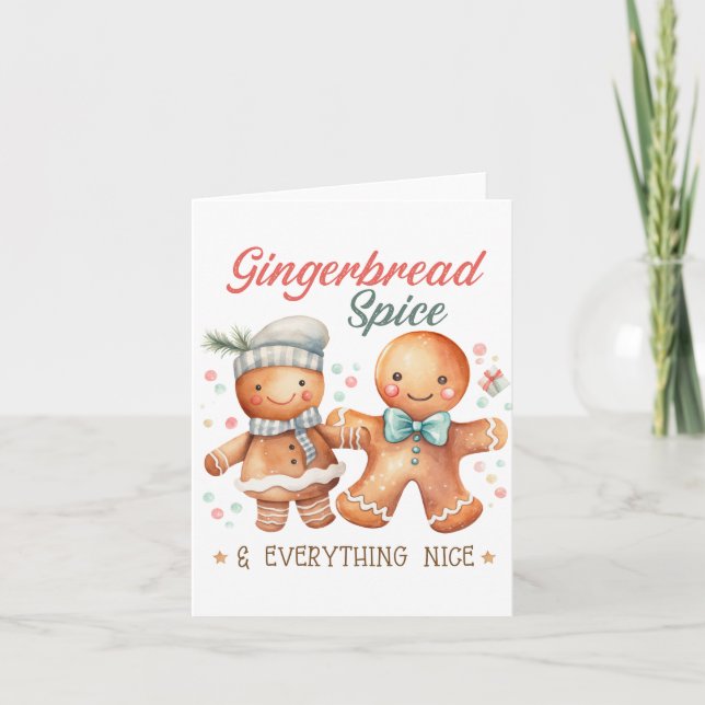 Gingerbröd Spa och Allt Nice Inbjudan (Framsida)