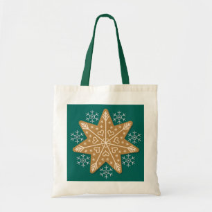 Gingerbröd Star och Snöflingor jul Tygkasse