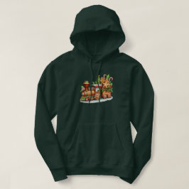 Gingerbröd Tåg Helgdag Manar Hoodie