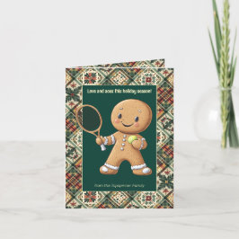 Gingerbröd Tennis Grand Slam 🎾 🎄 anpassningsbar Helgkort