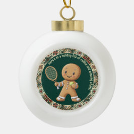 Gingerbröd Tennis Grand Slam 🎾 🎄 anpassningsbar Julgranskula Keramik
