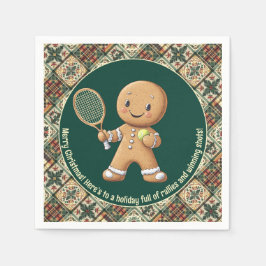 Gingerbröd Tennis Grand Slam 🎾 🎄 anpassningsbar Pappersservett