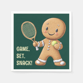 Gingerbröd Tennis Grand Slam 🎾 🎄 anpassningsbar Pappersservett