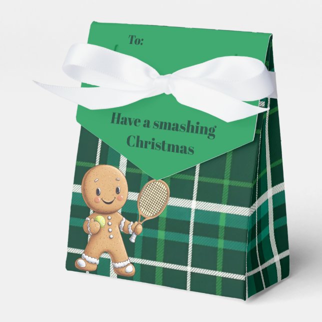 Gingerbröd Tennis Grand Slam 🎾 🎄 anpassningsbar  Presentaskar (Framsidan Sidan)